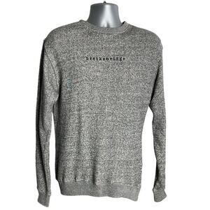 Heather Gray Breckenridge Embroidered Terry Cloth Sweatshirt Size M